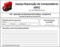 Exemplo do modelo da ficha de solicita��o de servi�o